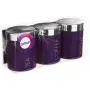 Premier Housewares Liberty Tea, Coffee and Sugar Canisters - Set of 3, Purple Premier Housewares Liberty Tea, Coffee and Sugar Canisters - Set of 3, Purple