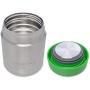 LunchBots Thermal 8 oz Triple Insulated Food Container - Hot 6 Hours or Cold 12 Hours - Leak Proof Thermos Soup Jar - All Stainless Interior - Green