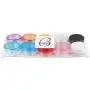 Beauticom 200 Stück 3g/3ml Leere Klare Behälter Gläser mit Farbverschlüssen für Puder, Make-up, Creme, Lotion, Lippenbalsam/Gloss, Kosmetikproben