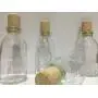 Ensemble de 4 capsules en verre pour bouteille (4,8 cm x 13 cm)