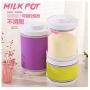 storage jar Grain container Food container Storage Box，Glass storage tank out of portable milk powder box