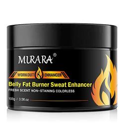 Belly Fat Burning Cream, Slimming Hot Cream for Abdomen, Natural Sweat Workout Enhancer, Cellulite Treatment for Thighs, Legs, Abdomen, Arms and Buttocks, for Men or Women-3.5 Oz(100g)