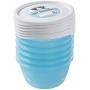 keeeper Freeze Food Box Mia Polar 0,2L Round 6 Pieces, Polypropylene, Blue, 9.5 x 9.5 x 5 cm