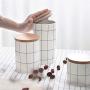 Ceramics Storage Jars Bottle Sealed Cans Tea Boxes Nordic Style Storage Containers with Lid Tank for Spices Kitchen Accessories