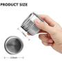 Moligh doll 12pcs/set Clear Lid Magnetic Spice Tin Jar Stainless Steel Spice Sauce Storage Container Jars Kitchen Condiment Holder Houseware