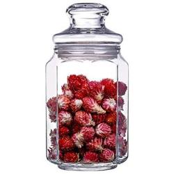 Glass Storage jar with lid, Transparent Storage containers Round Versatile Mason jar-E 510mlx2