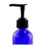 4-Ounce Cobalt Glass Pump Bottles (4 Pack), for Aromatherapy, Lotions, Soaps & More