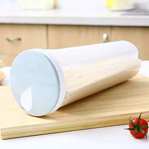 Bocal de Rangement en Plastique Multifonctionnel pour Pâtes, Snacks, Baguettes et Couverts (Vert, Gris, Bleu) – 28,8 x 10,3 cm Bocal de Rangement en Plastique Multifonctionnel pour Pâtes, Snacks, Baguettes et Couverts (Vert, Gris, Bleu) – 28,8 x 10,3 cm
