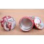 Christmas Candy Jar Sets Cookie Tins - Santa Clause and Snowman Candy, Cookie, Christmas Decorative Storage Jars 4PCS