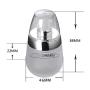 1PC 30ML/1 OZ Empty Round Frosted Glass Pump Bottles Container Vial Jar Pot With Clear Pump Head/Cap For Lotion Cream Make Up Cosmetics Liquids Dispenser Essential Oils Aromatherapy Skin Care(Silver)