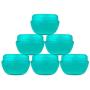 Beauticom 24 Pieces 10G/10ML Teal Container Jars with Inner Liner and Lid for Scrubs, Oils, Salves, Creams, Lotions, Makeup Cosmetics, Nail Accessories, Beauty Aids - BPA Free