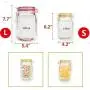 Glasbehälter Ziplock-Beutel, wiederverwendbar, luftdicht, Snack-Beutel, Sandwich-Beutel, Lebensmitteleinsatz, Dichtungsbeutel (12 x Klein)