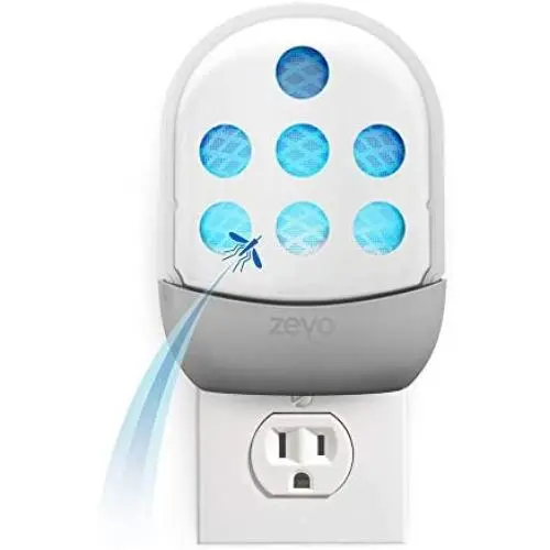Elektrischer Insektentrapper Starter-Set – Zevo | Mückenbekämpfer | Obstfliegenfalle | UV-Licht zieht Insekten an