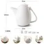Keramischer Vintage Teekocher/Kaffeekocher 1100ml, großer Fassungsvermögen, Wasserbehälter, für chinesische Tee-Kultur, Jasmintee, Schwarztee, Milch, Wohnzimmer, für Teebegeisterte, spülmaschinenfest