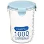 Buckle Transparent PP Plastic Food Container - Airtight Sealed Cans Cereal Round Storage Jar Holders Containers Kitchen Clear Seasoning Containers (Blue, Large) Buckle Transparent PP Plastic Food Container - Airtight Sealed Cans Cereal Round Storage Jar Holders Containers Kitchen Clear Seasoning Containers (Blue, Large)