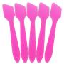 Pana Brand 100 Pieces Disposable Makeup PINK Tip Angled Spatula Cosmetic Skin Care Facial Cream Mask Spatula for Mixing and Sampling