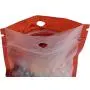 100er Pack Transparente Studio Translucent Front Colored Inside Silver Mylar Back Flat Ziplock Hang-Hole Bags 0.75oz (3.3g)