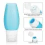 GESPERT 3oz Silicone Travel Sized Squeeze Bottle TSA Approved Leak Proof for Toiletries Shampoo Lotion, Small Cream Jar Cosmetic Container (8 Pack Travel Accessories Set)