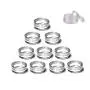 GBSTORE 3 Gramm Kunststoff Kosmetikbehälter, für Augen-, Nagel-, Pulver-, Schmuck-, Kosmetik-, Lippenbalsam-, Lippengloss-, Cremes, Lotionen und Cremes – Proben & Make-up Aufbewahrung (10 Stück)