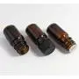 6er Set Amber Glas Ätheröl Flaschen mit Orifice Reduzierer und Schwarzer Kappe Leere Kosmetik/Parfüm/Aromatherapie Lagerbehälter Flaschen Behälter, Wiederbefüllbar, Größe 20ml/0.67oz