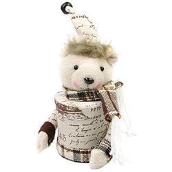 preliked Lovely Christmas Candy Can Gift Box with Santa Reindeer Elk Shapr Bear Coffee Tea Jar Home Decoration - Bear