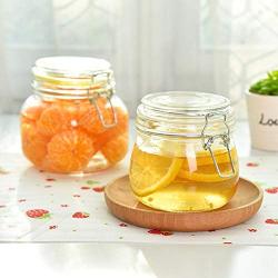 500Ml Sealed Glass Jar Food Storage Bottle Honey Lemon Passion Fruit Bottle Kimchi Jar With Cover Household Small Storage Jar,Clear