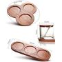 Kitchen Storage Containers Solid Wood Tray Glass Jars, Salt Shaker Set, Household Bottle Kitchen Storage Containers,a