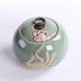 Cereal Containers Ceramic Seal Canister, Handheld Lotus Storage Tank Containers