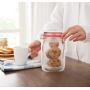 Box Storage Box - Wholesale Mason Jar Shaped Food Container Plastic Bag Clear Bottle Modeling Zippers Storage Snacks - Es
