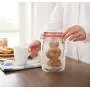 Box Storage Box - 3pcs Wholesale Mason Jar Shaped Food Container Plastic Bag Clear Bottle Modeling Zippers Storage Snacks - Es