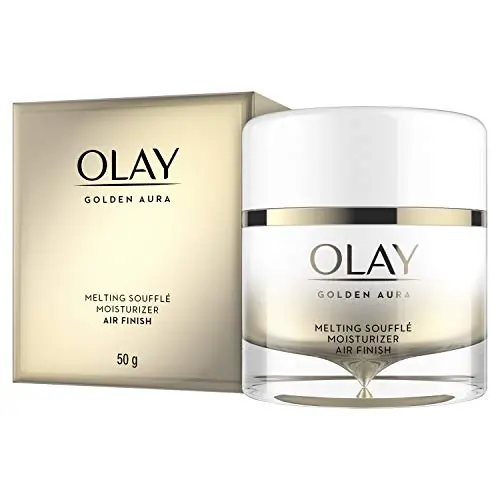 Crème Visage Aura Dorée Olay, Soufflé Fondant, Finition Aérée avec Vitamine B3, Peau Plus Firme en 5 Jours, 48 ml Crème Visage Aura Dorée Olay, Soufflé Fondant, Finition Aérée avec Vitamine B3, Peau Plus Firme en 5 Jours, 48 ml