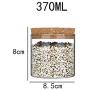 Bocal/Réservoir en verre avec bouchon en bois, étanche, collection vintage pour aliments secs, 370ml (0,37L) Bocal/Réservoir en verre avec bouchon en bois, étanche, collection vintage pour aliments secs, 370ml (0,37L)