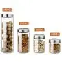 Bocaux en verre, contenants alimentaires étanches, pour stockage des grains de café/pâtes/céréales/avoine Bocaux en verre, contenants alimentaires étanches, pour stockage des grains de café/pâtes/céréales/avoine