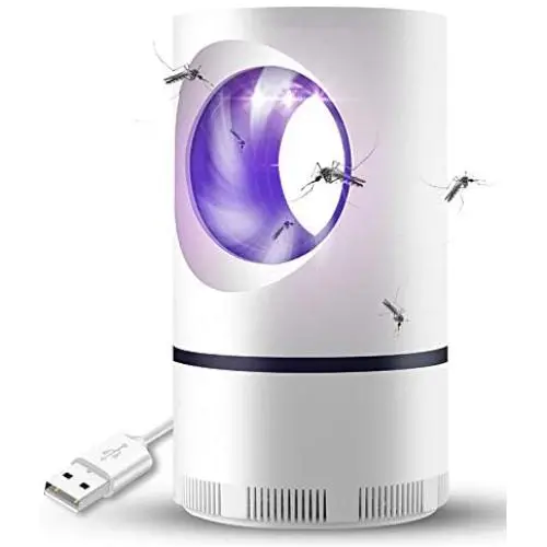 Modellierlampe zur Bekämpfung von Mücken, USB-Mückenlampe, Insekt-Mückenfalle, LED-Nachtlicht für Zuhause Schlafzimmer Büro (Weiß)