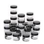 100 Packs Cream Containers with Lids 20g Black Traveling Jars Empty Bottles for Toiletries