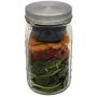 Divider Cup for Wide Mouth Mason Jars - For Salads, Dips, and Snacks (Mint Green)