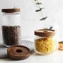 Sealed Canister Glass Jar Home Kitchen Coffee Sugar Tea Storage Bottles Jars Kitchen Accessories Glasses Sugar Cans With Lid L