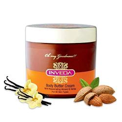 Inveda Body Butter Cream Enriched Almond & Vanilla For All Skin 100ml - Make Your Skin Smooth and Soft - NO PARABEN