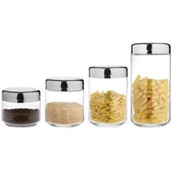 Dressed Kitchen or Bathroom Storage Jar by Marcel Wanders for Alessi (Set of 4)