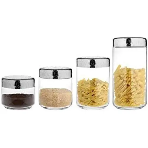 Dressed Kitchen or Bathroom Storage Jar by Marcel Wanders for Alessi (Set of 4)