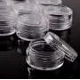25 Stück 5 ml / 0,17 oz Kunststoffbehälter mit Deckeln für Lippenbalsam, Augensalbe, Cremes, Probenbehälter, wiederbefüllbar, leer, tragbar, Reise-Testpackung, Tiegel