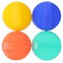 Pack of 4 Assorted Color Food Grade Durable Plastic Caps Lids Removable Foam Gasket Replace Handles Mason/Canning Drinking Jars