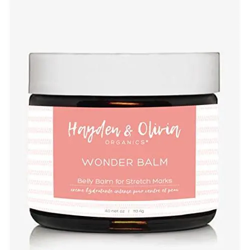 Hayden & Olivia Pregnancy Stretch Mark Prevention Cream - Belly Wonder Balm with Organic Plant Oils + Vitamin E + Shea Butter - Premium Intense Lotion Prevents & Repairs Tummy, Bust & Thigh Scars Hayden & Olivia Pregnancy Stretch Mark Prevention Cream - Belly Wonder Balm with Organic Plant Oils + Vitamin E + Shea Butter - Premium Intense Lotion Prevents & Repairs Tummy, Bust & Thigh Scars