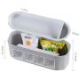 Multi-purpose Condiment Container, Kitchen Seasoning Box Storage Racks With Chopsticks Box Clear Acrylic Spice Jars-e5
