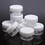 Plastic Transpatent 15g Sample Empty Container Jars Round Pot White Screw Cap Lid Small Tiny Bottle for Cosmetic Make Up Eye Shadow Nails Powder Gems Jewelry 15ml (25pcs) Plastic Transpatent 15g Sample Empty Container Jars Round Pot White Screw Cap Lid Small Tiny Bottle for Cosmetic Make Up Eye Shadow Nails Powder Gems Jewelry 15ml (25pcs)