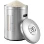 Food Storage Containers Jar 304 Stainless Steel with Lids Airtight Bpa Free Large, Cookie Jar Cereal Coffee Storage Containers Jar for Kitchen Pantry Organization Canister Candy Bulk, 8L