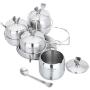 Removable and easy to clean with cover Seasoning b Seasoning Box Set Stainless Steel Rack With 4 Spice Jars Kitchen Supplies Storage Container Pots Condiment Serving Bowls With Serving Spools (Stainle