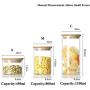 Transparent Glass Storage Jar Multifunction Sealed Can Tea Box Kitchen Food Container,1100Ml(L)