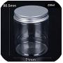 1Pc 30 250Ml Aluminum Cap Cosmetic Tin Pot Lip Balm Jar Containers Oil Wax Empty Transparent Sample Bottle Container,250Ml