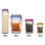 Reusable Jar Bottles Bags Nuts Candy Cookies Bag Seal Fresh Food Storage Bag Snacks Zipper Sealed Kitchen Organizer,10pcs